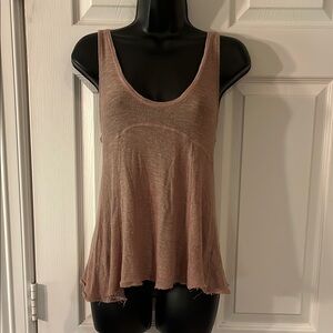 Free People Intimately Soft Pink Sleeveless Top, Sz S-P